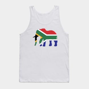 Elephant South Africa Flag Tank Top